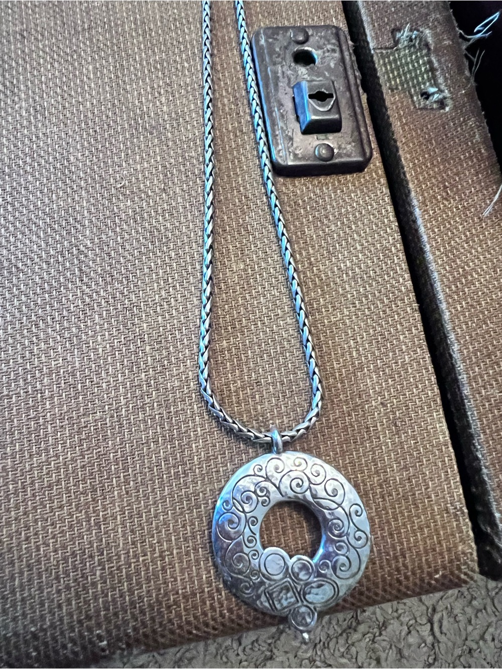 Brighton necklace(missing bottom dangle) thick nice chain